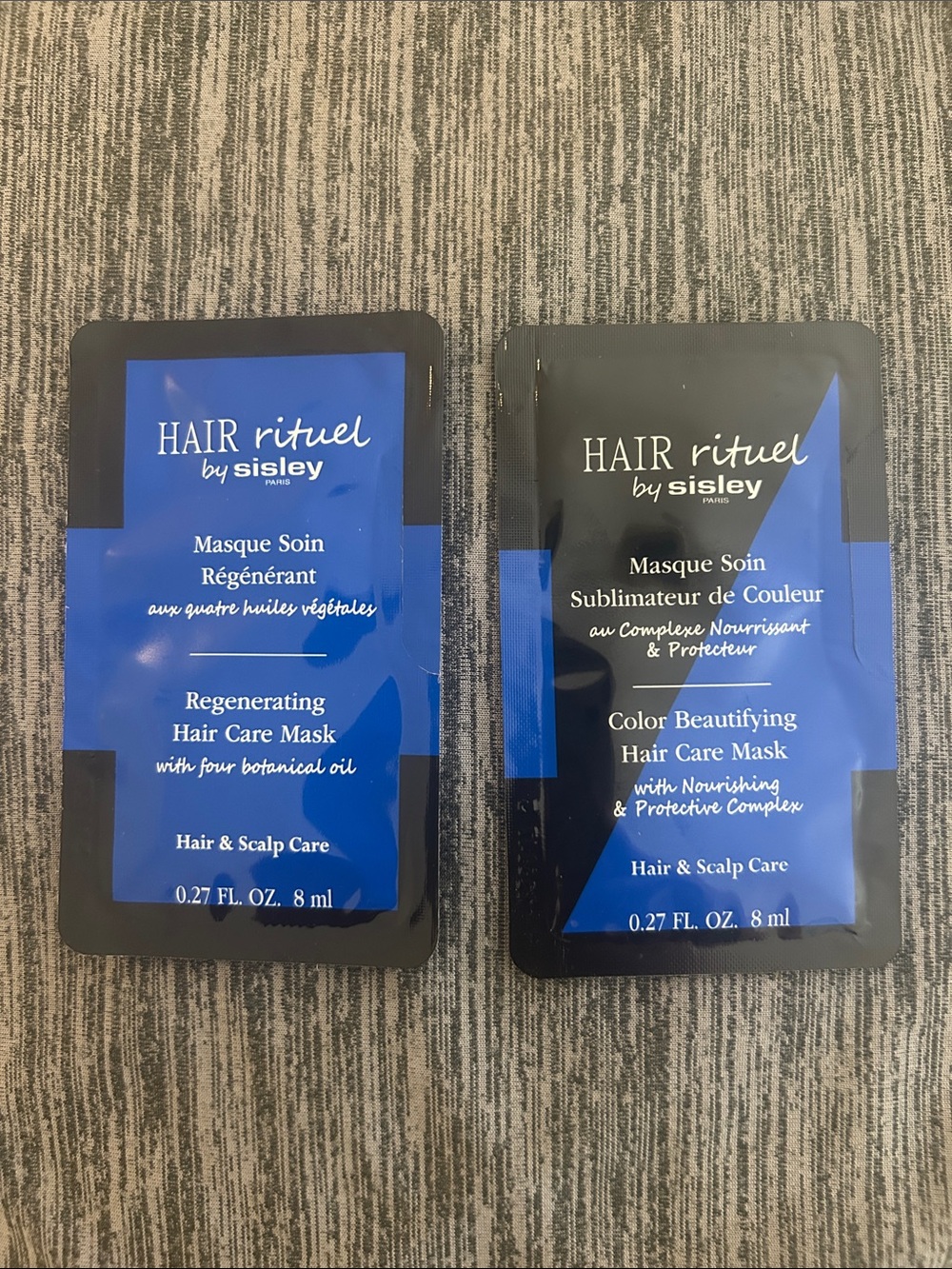 Sisley🎀1-Regenerating Hair Care Mask 1-Color Beautifying Hair Care Mask 2x8ml